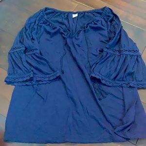 Navy blue blouse